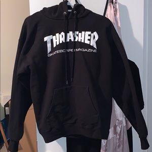 Black thrasher hoodie